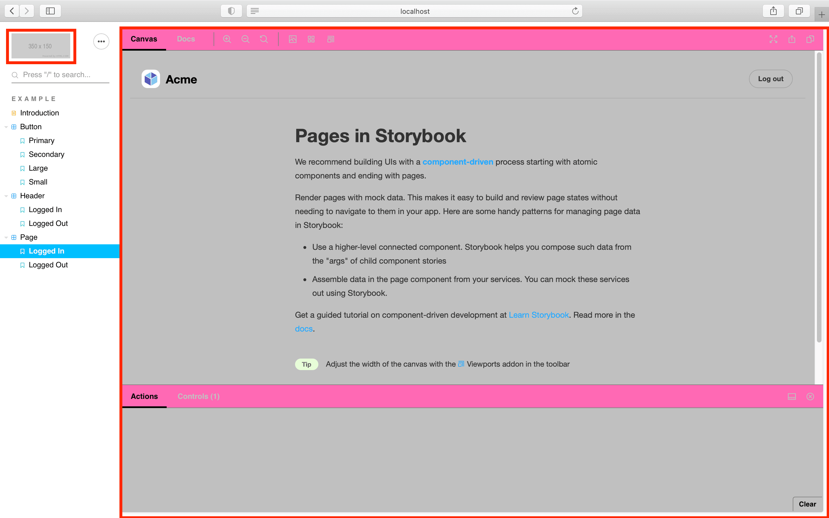 Storybook custom theme loaded